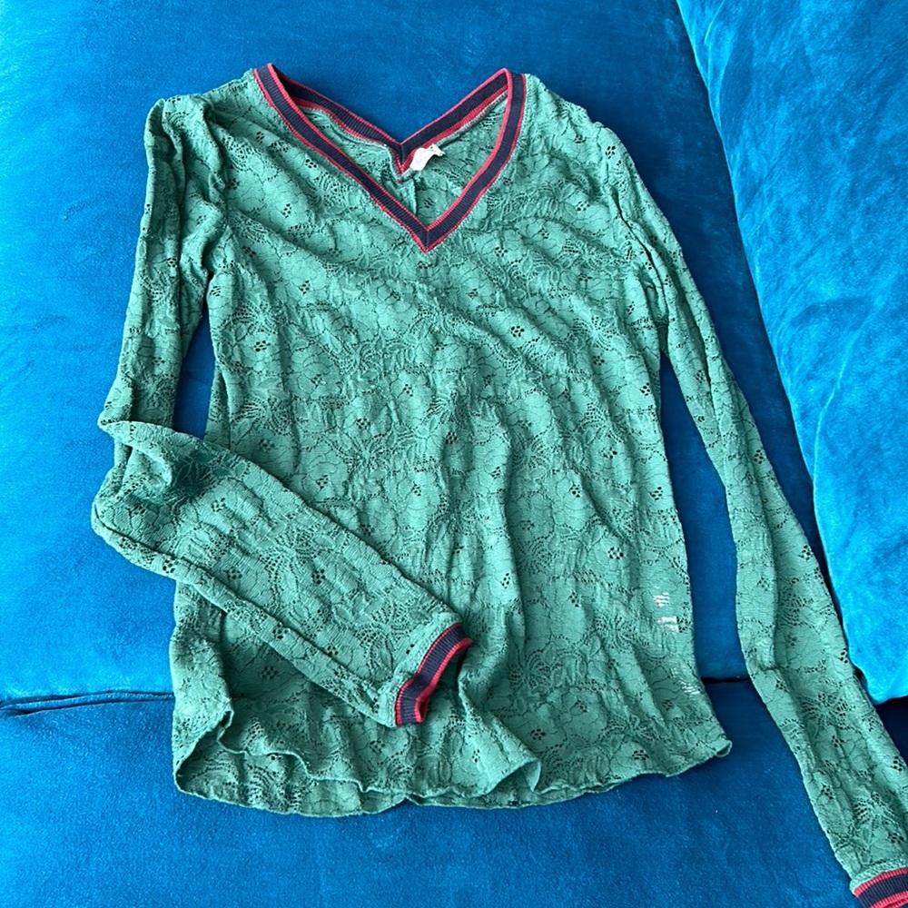 Free People green lace with athletic trim.Size Small